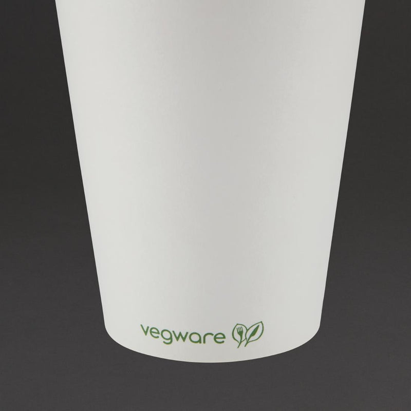 Vegware Compostable Coffee Cups Single Wall 340ml / 12oz (Pack of 1000)