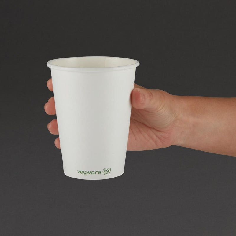 Vegware Compostable Coffee Cups Single Wall 340ml / 12oz (Pack of 1000)