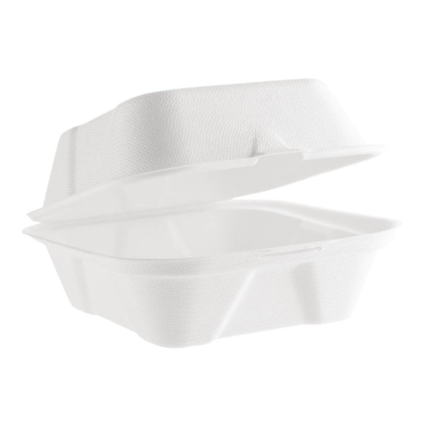 Vegware kompostierbare Bagasse-Burger-Boxen, 152 mm, 500 Stück