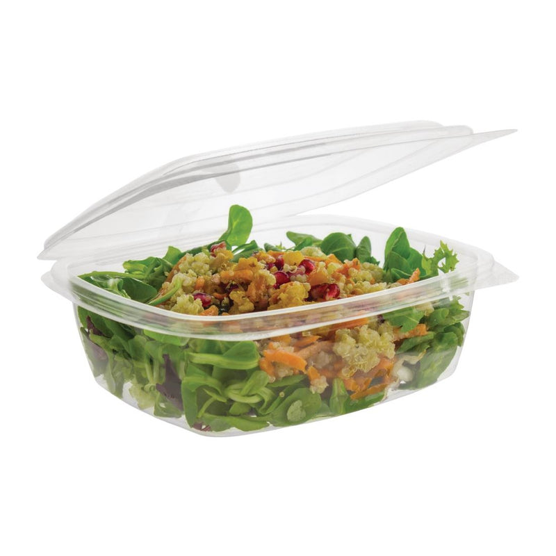 Vegware Compostable PLA Hinged-Lid Deli Containers 680ml / 24oz (Pack of 200)