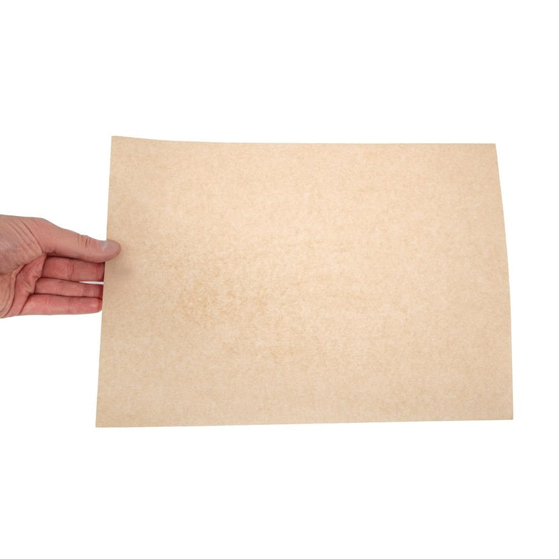 Vegware Compostable Unbleached Greaseproof Paper 380 x 275mm