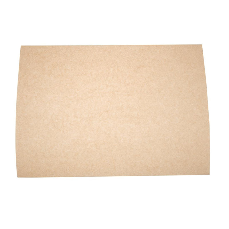 Vegware Compostable Unbleached Greaseproof Paper 380 x 275mm