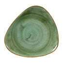 Churchill Stonecast Dreieckige Teller, Samphire Green, 311 mm, 6 Stück