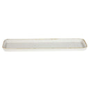 Churchill Stonecast Hints Rectangular Flat Trays Barley White 150 x 530mm