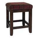 Bolero Dale Niedrige Hocker, Claret Tartan (2er-Pack)