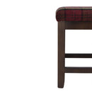 Bolero Dale Niedrige Hocker, Claret Tartan (2er-Pack)