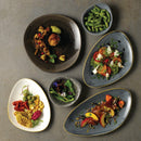 Churchill Raku Round Dish Quartz Black 160mm (Pack of 12)