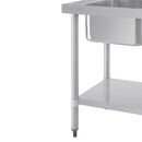 Vogue Doppelwaschbecken, Abtropffläche rechts, 1500 mm