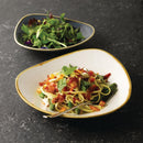 Churchill Stonecast Triangular Shallow Bowls Barley White 210mm