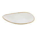 Churchill Stonecast Triangular Shallow Bowls Barley White 272mm