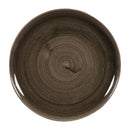 Churchill Stonecast Patina Evolve Coupe Teller, Eisenschwarz, 324 mm, 6 Stück