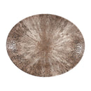 Churchill Stone Zircon Brown Orbit Ovale Coupe-Teller, 317 mm, 12 Stück