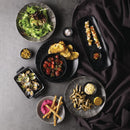 Churchill Menu Shades Caldera Ash Rectangular Plates 140mm (Pack of 6)