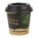Fiesta Compostable Espresso Cup Lids 113ml / 4oz (Pack of 50)