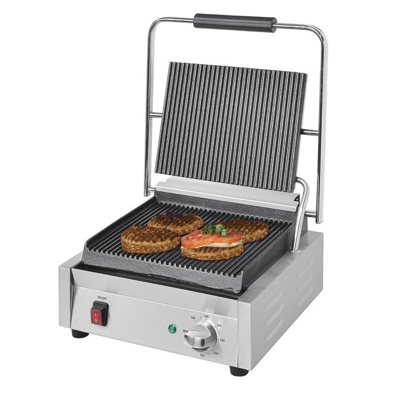 Buffalo Bistro Large Ribbed Contact Grill