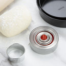 Vogue Round Plain Pastry Cutter Set (Pack of 11)