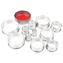 Vogue Round Plain Pastry Cutter Set (Pack of 11)