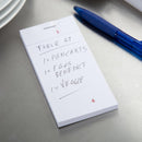 Restaurant- und Küchen-Checkblock, einseitig, 50 Stück