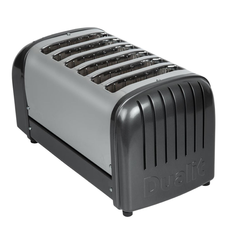 Dualit 6-Scheiben-Vario-Toaster, Holzkohle, 60156