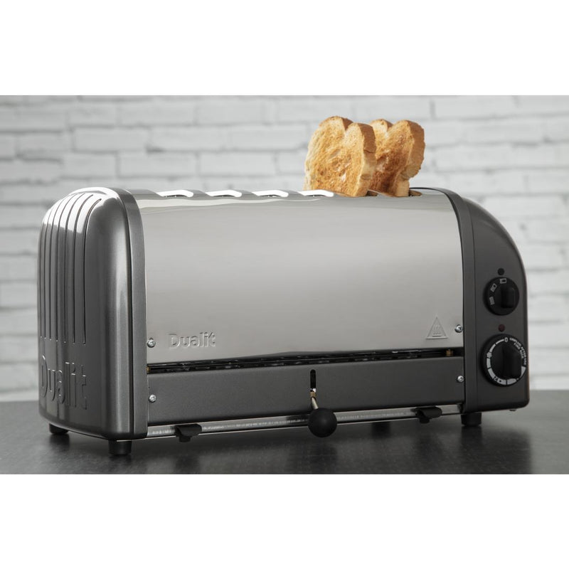 Dualit 6-Scheiben-Vario-Toaster, Holzkohle, 60156