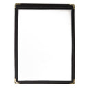 Olympia-Menüeinband im amerikanischen Stil, Schwarz, A5