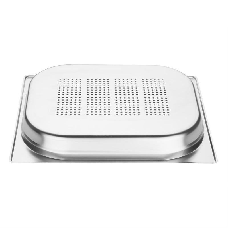 Vogue Stainless Steel Perforated 1/2 Gastronorm Tray 40mm