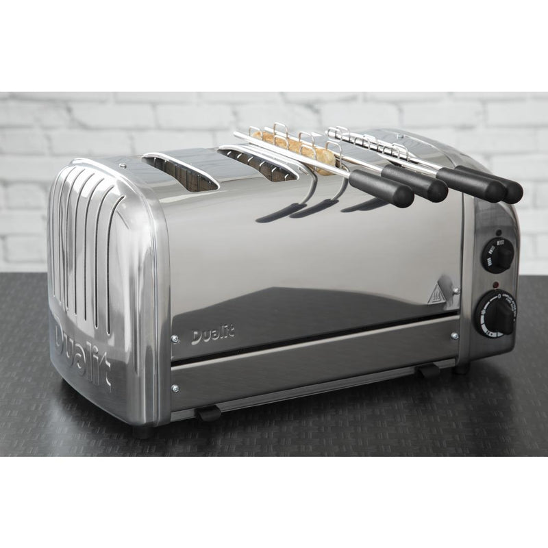 Dualit 4-Scheiben-Sandwichtoaster aus Edelstahl 41036