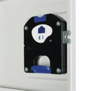 Elite Three Door Coin Return Locker with Sloping Top Grey