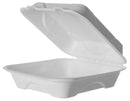 Green Planet Bagasse Clamshell Box -  230x230x75mm - Box of 200