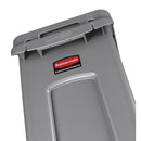 Rubbermaid Slim Jim Behälter mit Entlüftungskanälen, Grau, 60 l
