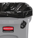 Rubbermaid Slim Jim Behälter mit Entlüftungskanälen, Grau, 60 l