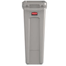 Rubbermaid Slim Jim Behälter mit Entlüftungskanälen, Grau, 60 l