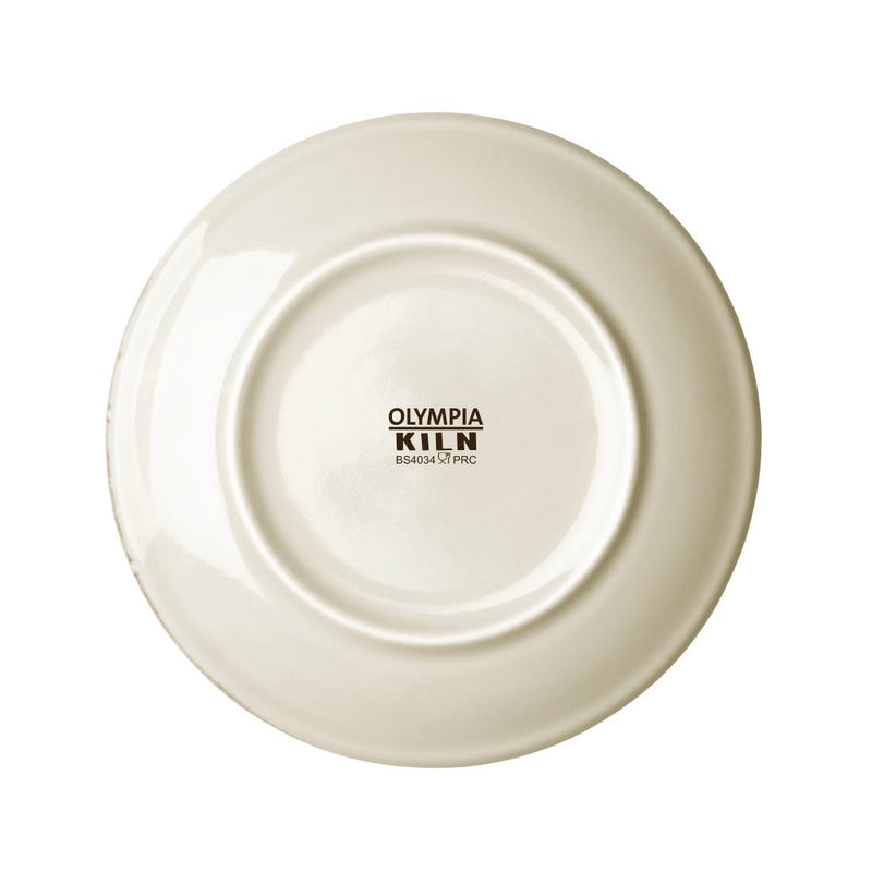 Olympia Kiln Sandstone Round Coupe Plates 180mm (Pack of 6)