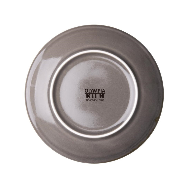 Olympia Kiln Smoke Round Coupe Plates 180mm (Pack of 6)