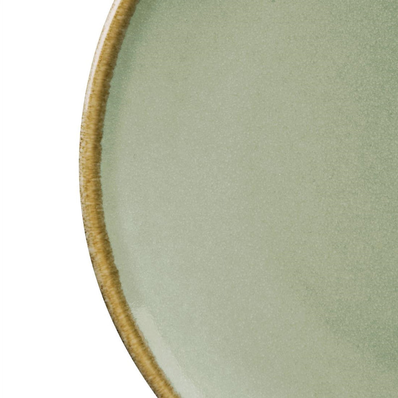 Olympia Kiln Moss Round Coupe Plates 180mm (Pack of 6)