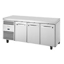 Réfrigérateur de comptoir True 3 portes 1/1 GN TCR1/3-CL-SS-DL-DR-DR