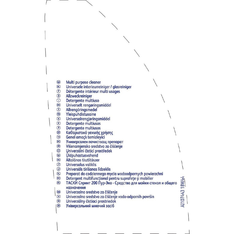 TASKI Sprint 200 Pur-Eco Mehrflächenreiniger, Nachfüllflaschen, 500 ml (5er-Pack)