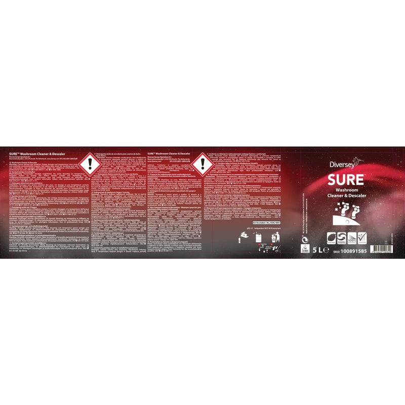 SURE Waschraumreiniger- und Entkalkerkonzentrat 5Ltr