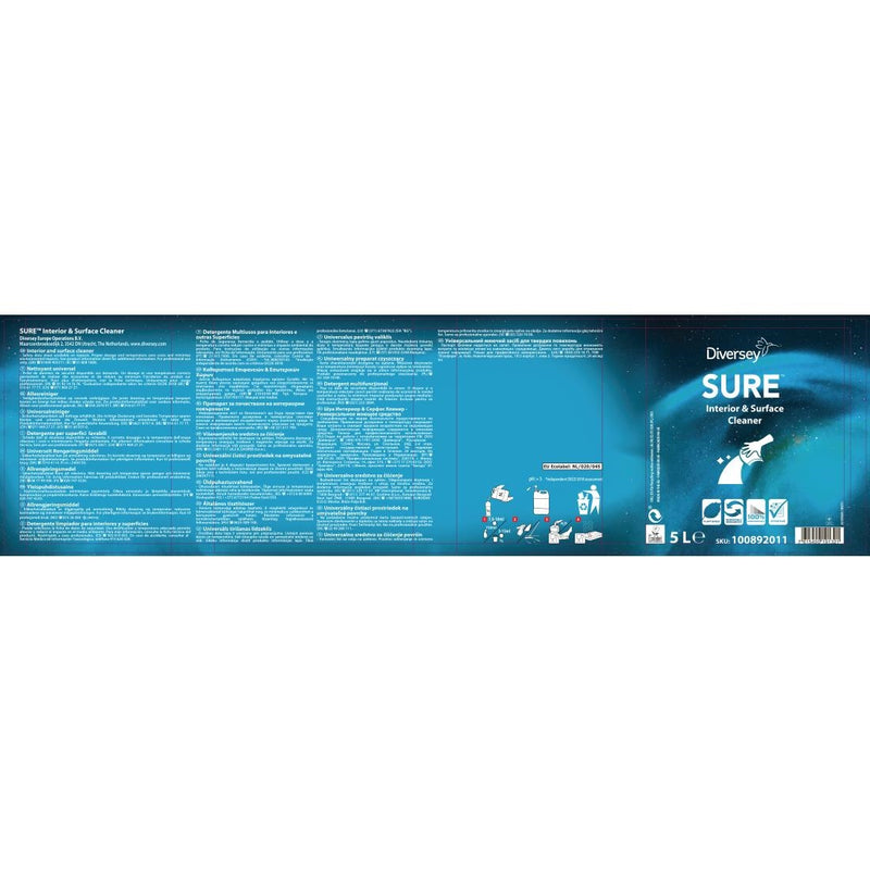 SURE Innen- und Oberflächenreinigerkonzentrat 5Ltr