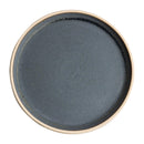Olympia Canvas Flat Round Plate Blue Granite 250mm (Pack of 6)