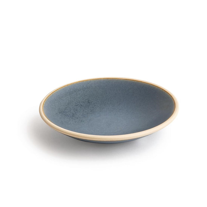 Olympia Canvas Shallow Tapered Bowl Blue Granite 200mm (Pack of 6)