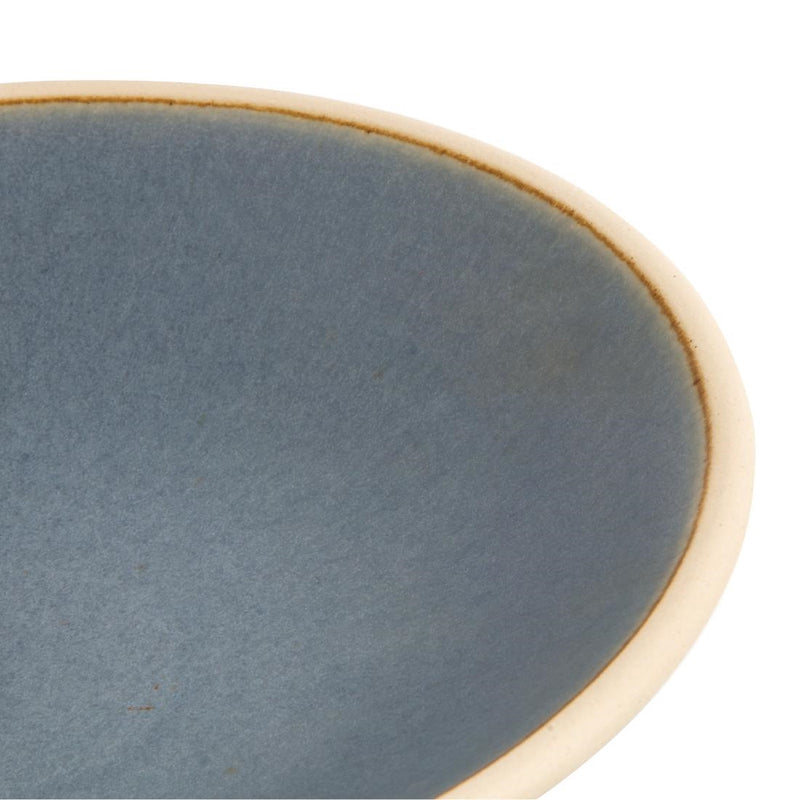 Olympia Canvas Shallow Tapered Bowl Blue Granite 200mm (Pack of 6)
