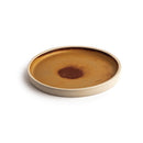 Olympia Canvas Flat Round Plate Sienna Rust 180mm (Pack of 6)
