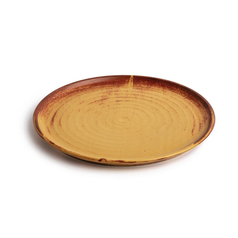 Olympia Canvas Small Rim Round Plate Sienna Rust 265mm (Pack of 6)