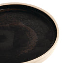 Olympia Canvas Flat Round Plate Delhi Black 180mm (Pack of 6)
