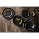 Olympia Canvas Flat Round Plate Delhi Black 180mm (Pack of 6)