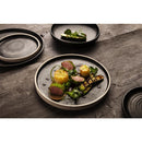 Olympia Canvas Flat Round Plate Delhi Black 250mm (Pack of 6)