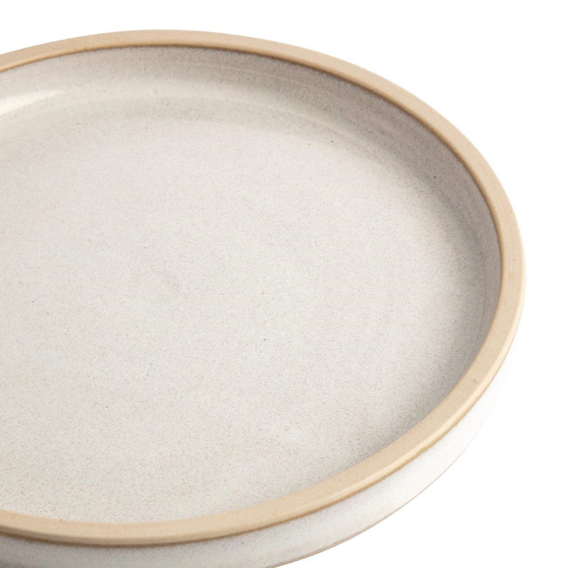 Olympia Canvas Flat Round Plate Murano White 180mm (Pack of 6)