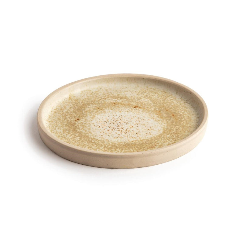 Olympia Canvas Flat Round Plate Wheat 180mm (Pack of 6)