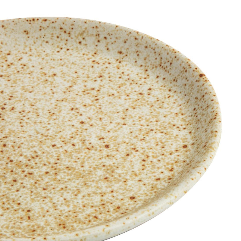Olympia Canvas Small Rim Round Plate Wheat 180mm (Pack of 6)